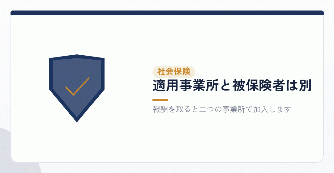 副業の会社設立と社会保険の関係を表したイラスト