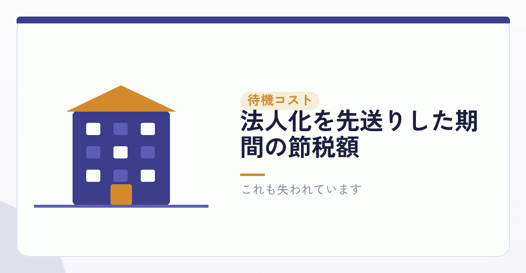 待つことの損失も計算するを表したイラスト
