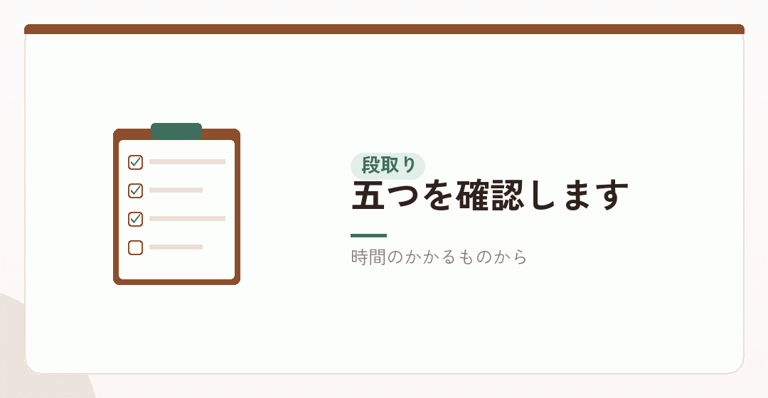 会社設立の前に整理しておく順番を表したイラスト