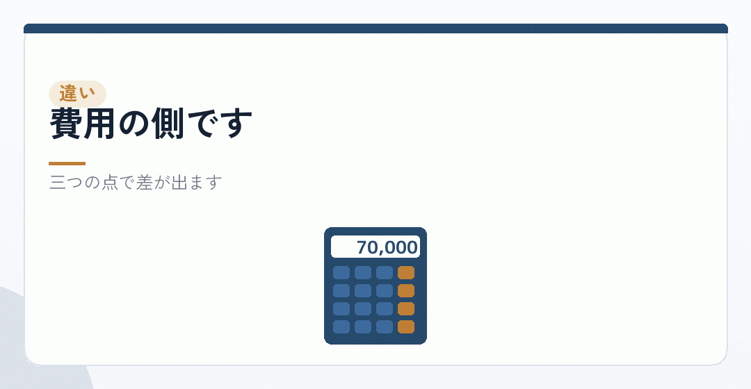 では何が違うのかを表したイラスト