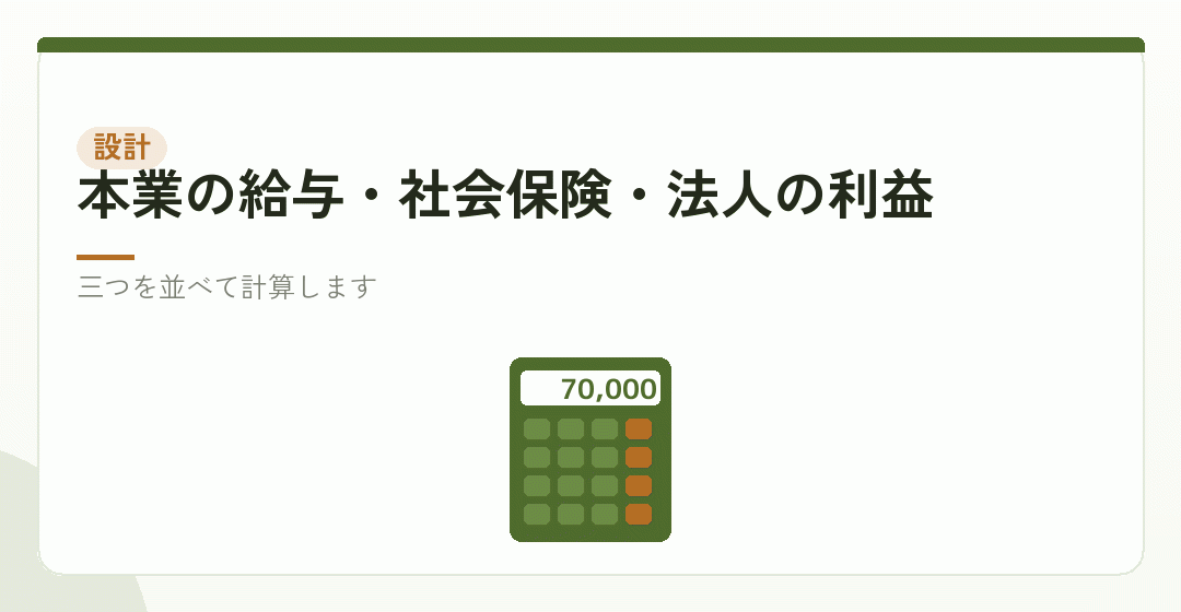 報酬額を決めるときに見る三つの数字を表したイラスト