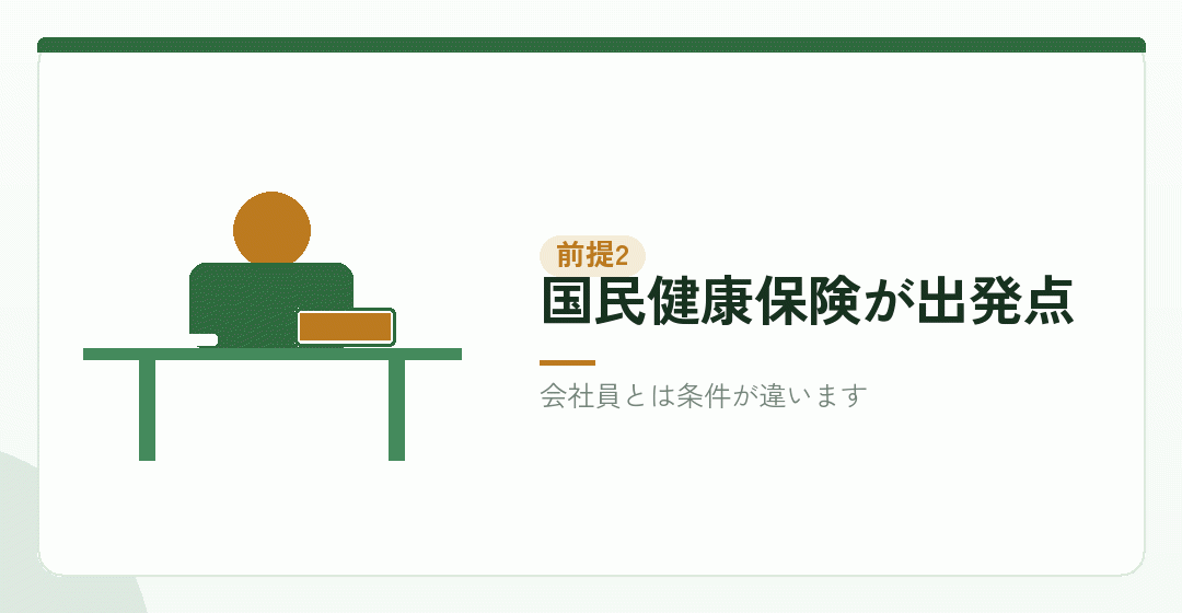 語られている内容は個人事業主向けですを表したイラスト