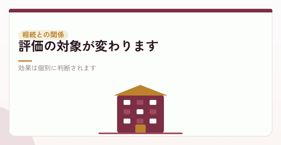 資産を法人で持つことと相続の関係を表したイラスト