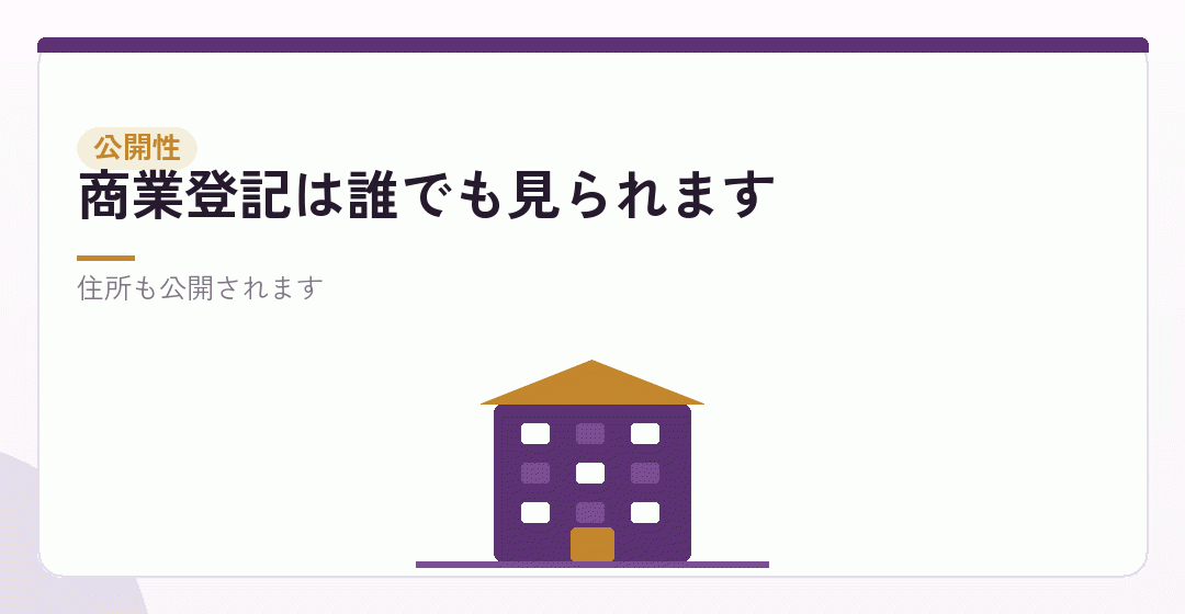 登記事項が公開されることを表したイラスト