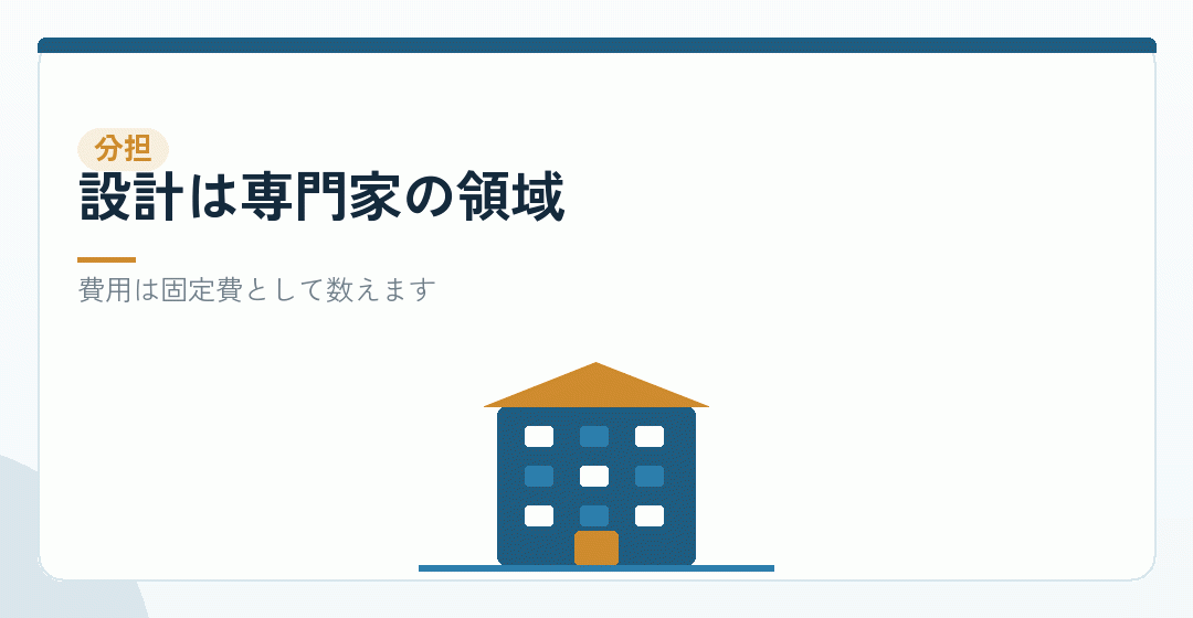 何を自分でやり、何を任せるかを表したイラスト
