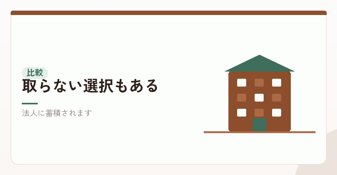 報酬を取らない場合との比較を表したイラスト