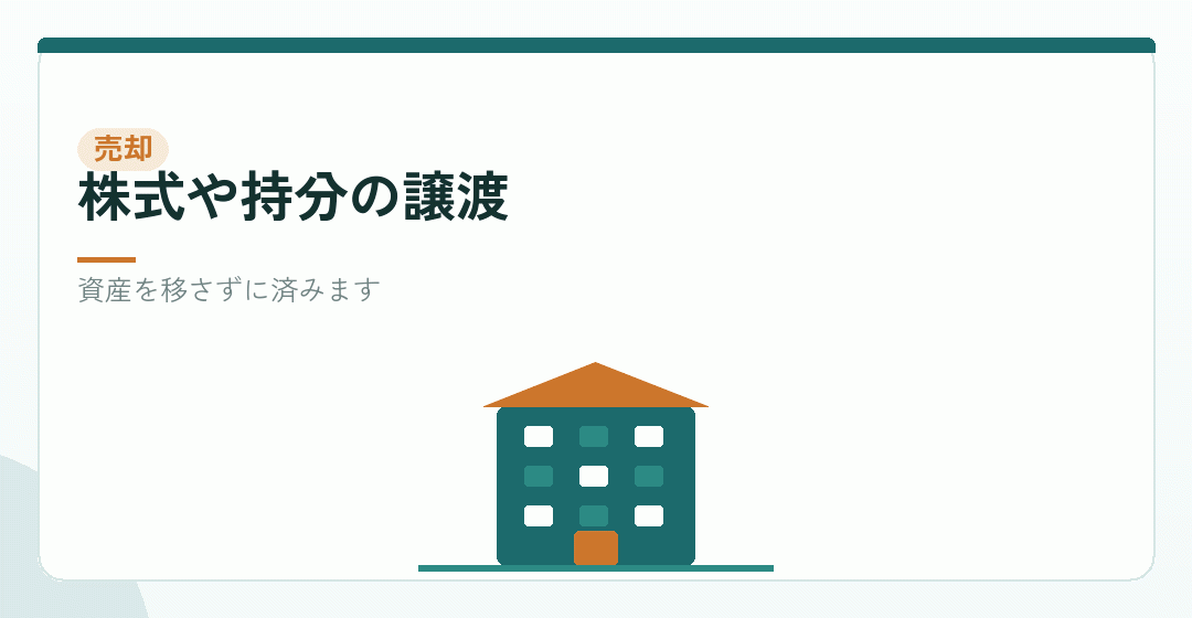 法人ごと売る場合を表したイラスト
