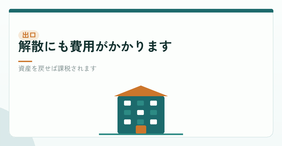 やめる場合の費用も入れるを表したイラスト