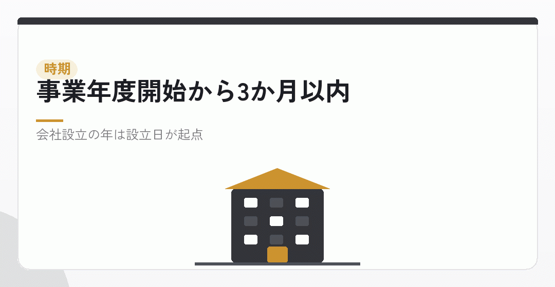 いつまでに決めるのかを表したイラスト