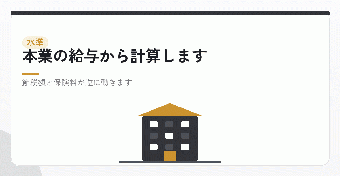 会社員としての最適な水準を表したイラスト